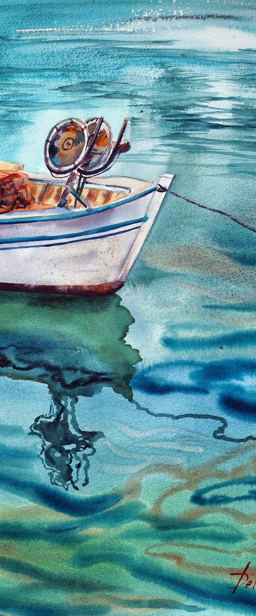 Fishing boat by Delnara El