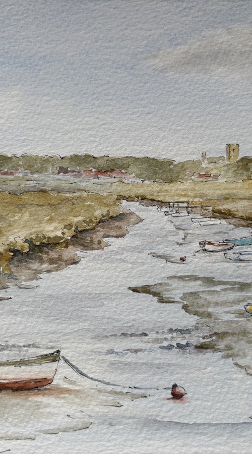 Looking towards Blakeney from Morston Quay by Noel Sawyer
