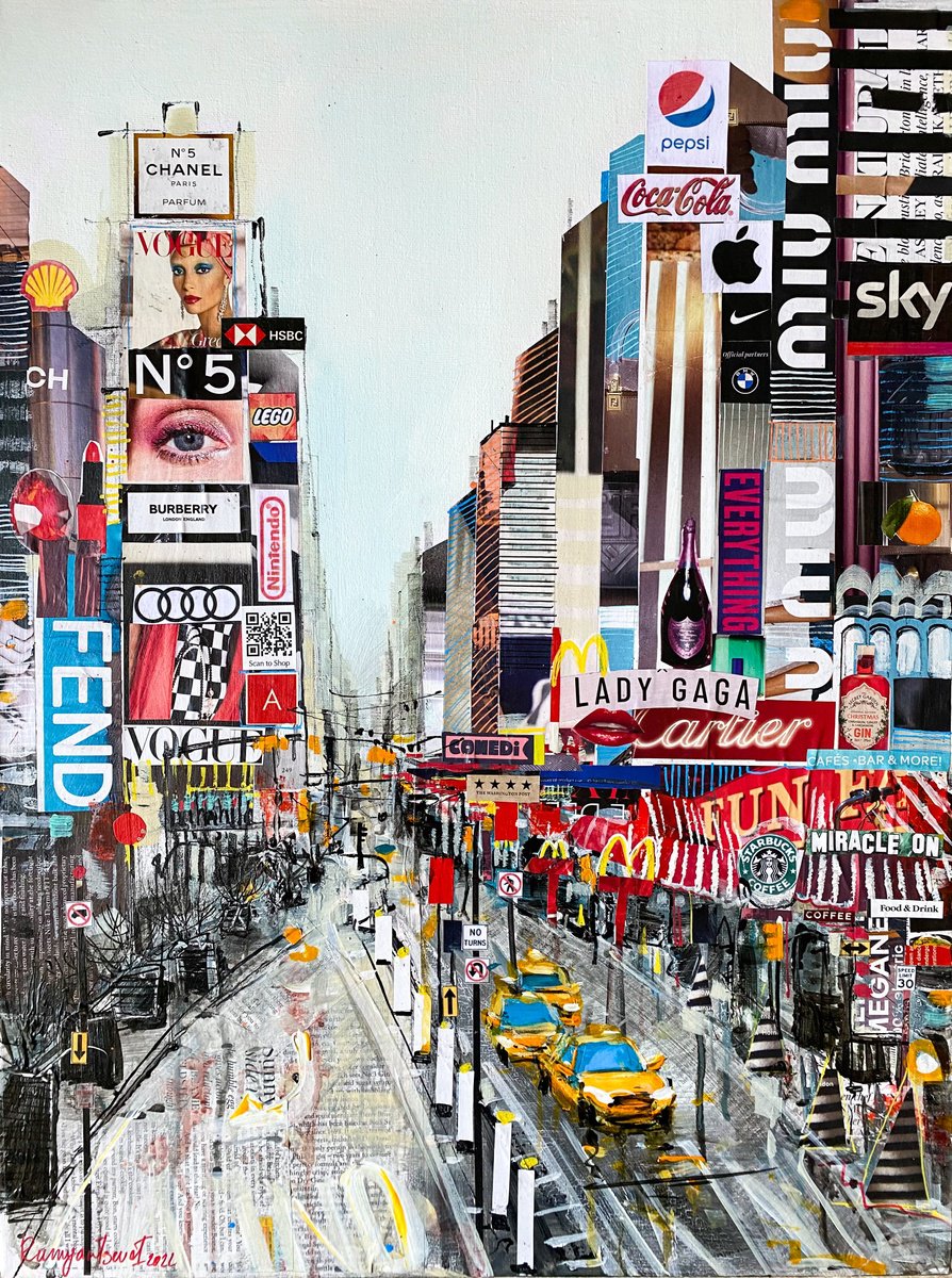 New York Skyline - Fifth Avenue By Irina Rumyantseva, 18 X 24, Artwork For Sale On Artfinder