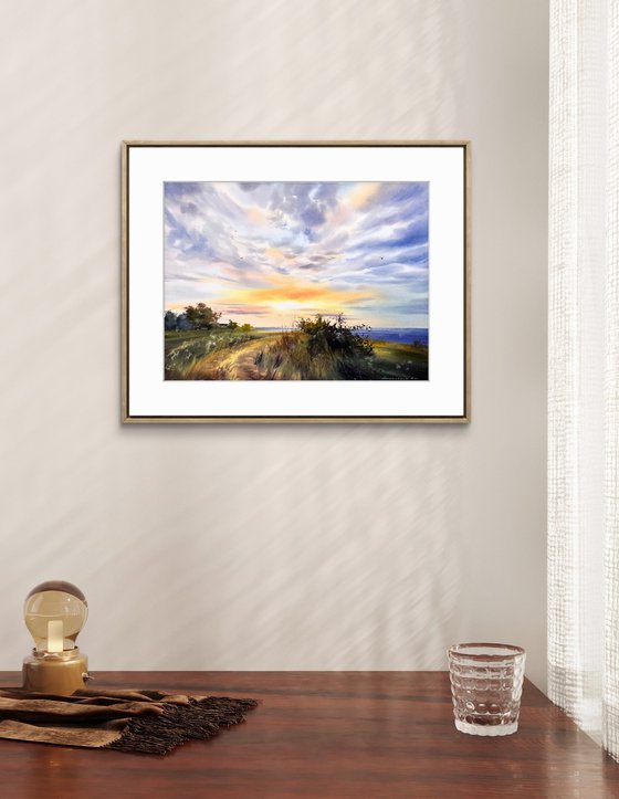 Golden skyline of Cyprus