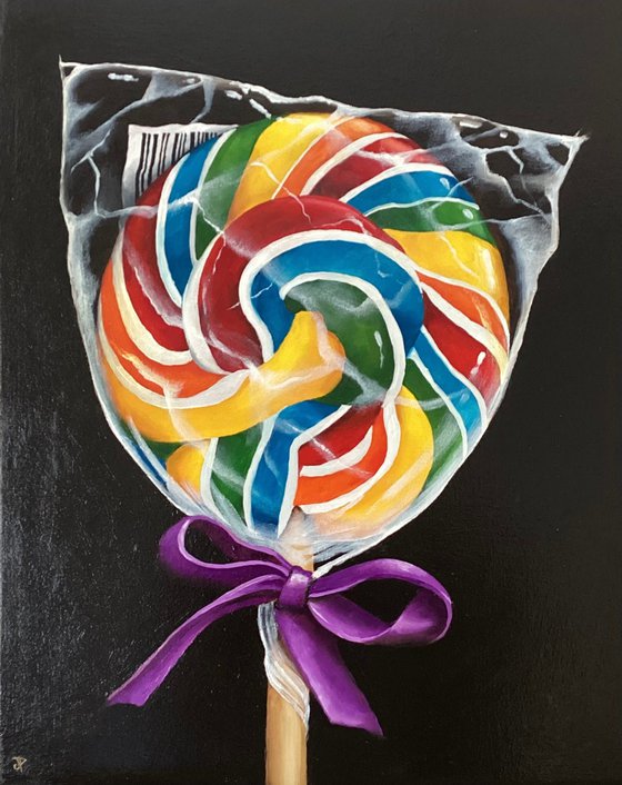 Lollipop still life