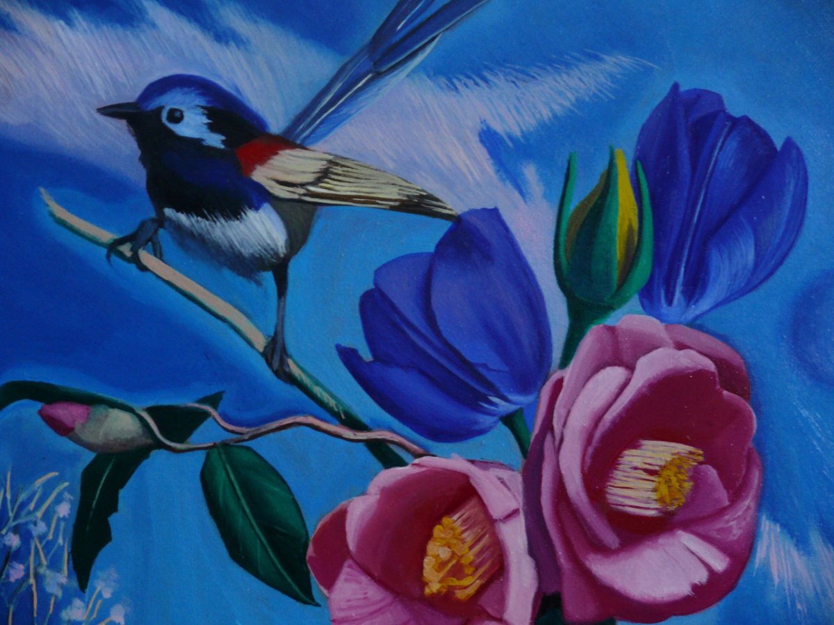 Still Life Oil Painting By Paul Rossi, 16 X 20", Still-Life With Flowers, Original Artwork