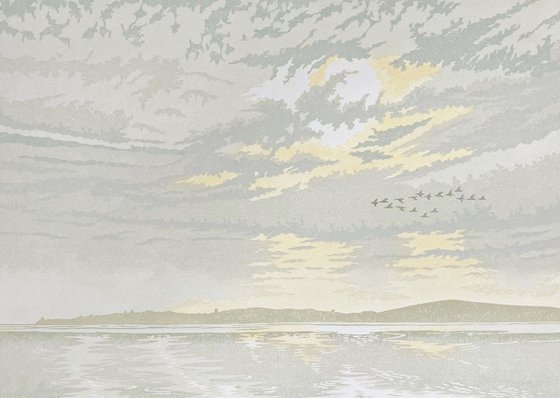 Geese over the Estuary