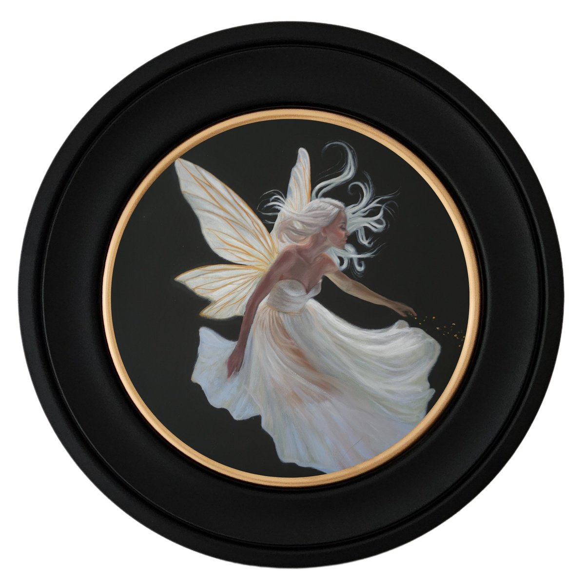 Photorealistic Portrait Oil Painting By Ellisa Hague, 17 X 17, Calla, Original Artwork