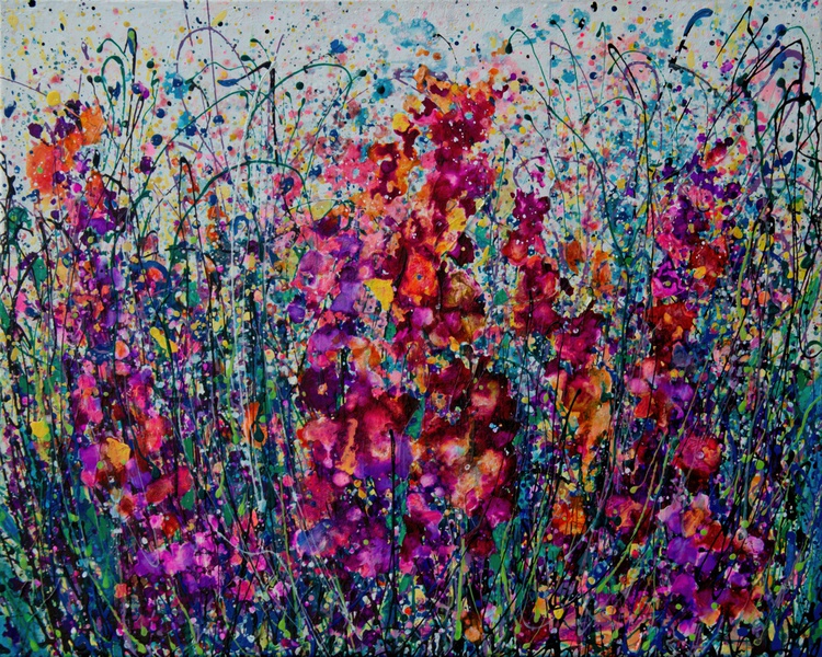 The Breath Of Summer Inspired By Jackson Pollock Artfinder