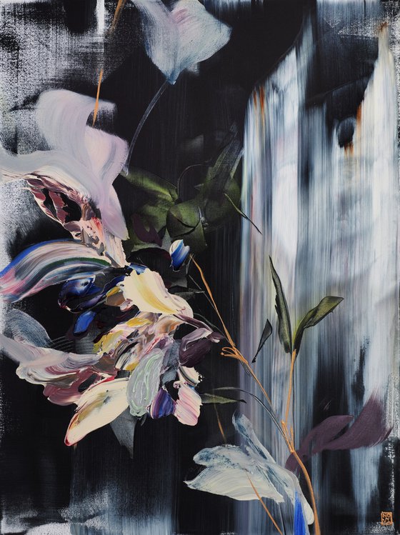 Cascading Velvet Diptych