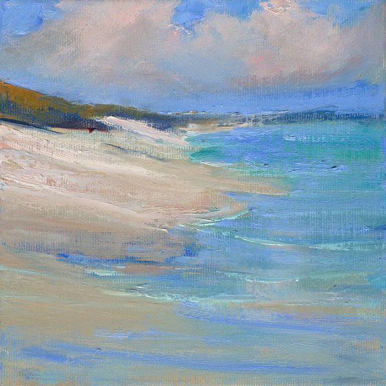 Sandy sea shore