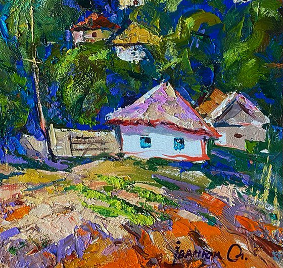 A village in a valley