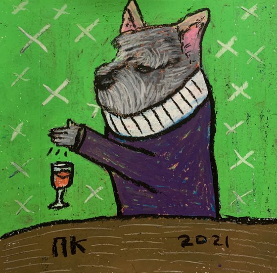 Drinking dog #105