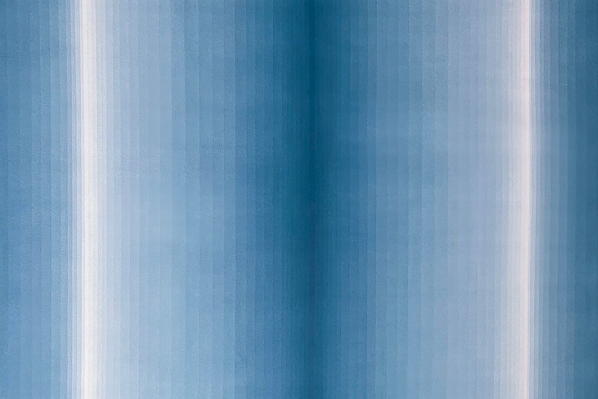 Geometric Abstract Acrylic Painting By Catia Goffinet, 59 X 39, Infinite Blue, Original Artwork