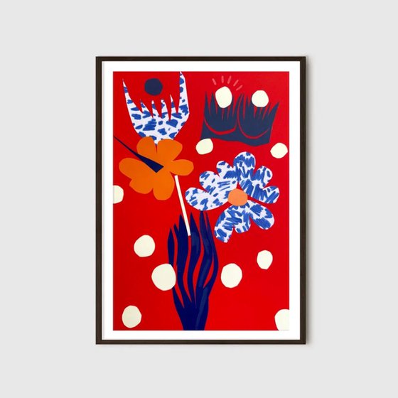Matisse Style Floral Collage