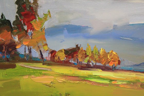 Autumn storm in the mountains