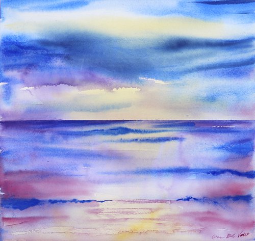 Abstract Seascape "El Zonte" by Aimee Del Valle