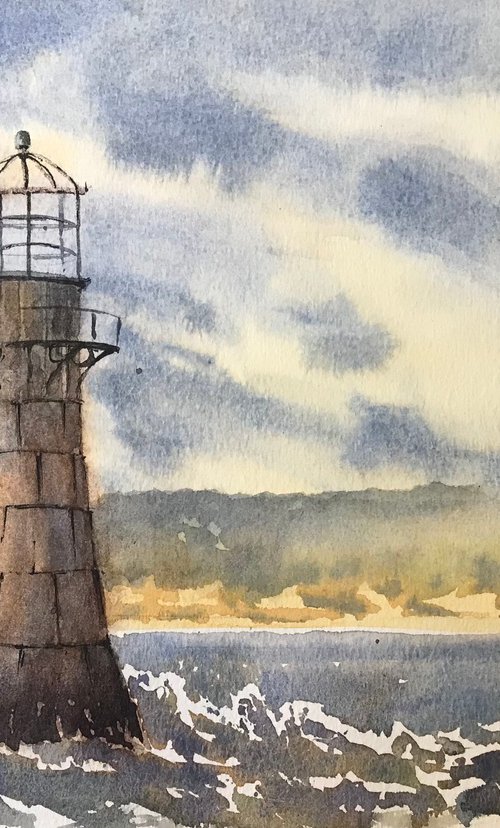 Whiteford Lighthouse by Vicki Washbourne