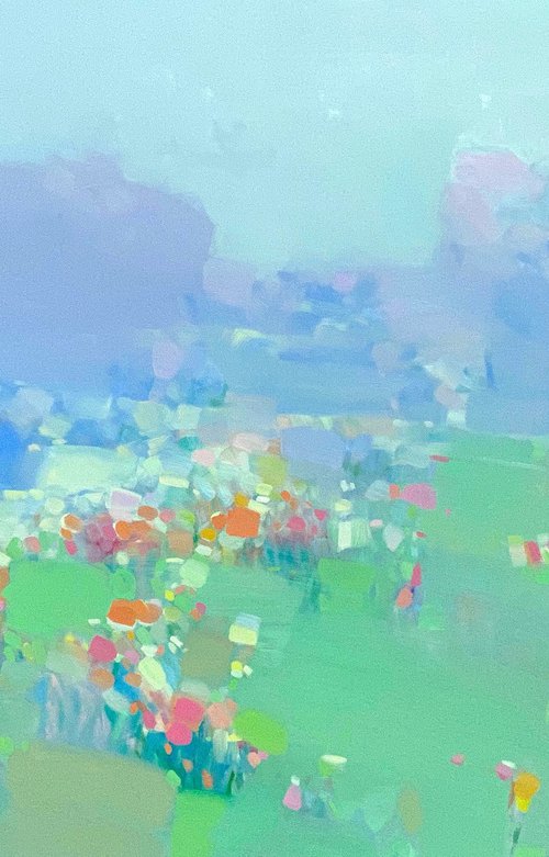 Flowers Valley, Original oil painting, Handmade artwork, One of a kind by Vahe Yeremyan