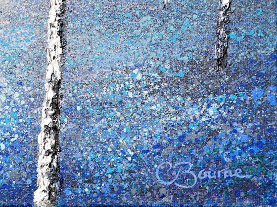 Swathes Of Blue | 40cm x 40cm