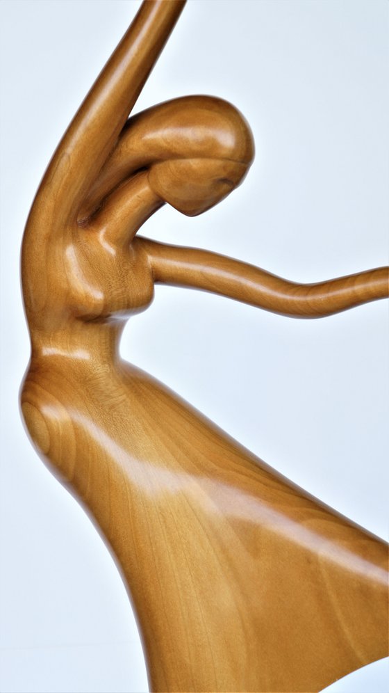 Nude Woman Wood Sculpture DANCER