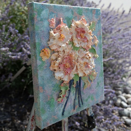 Pastel Bloom Textured Art