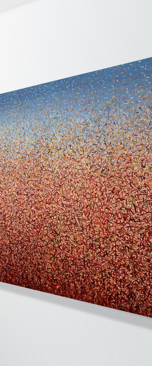 Watarrka Land 152 x 76cm acrylic on canvas by George Hall