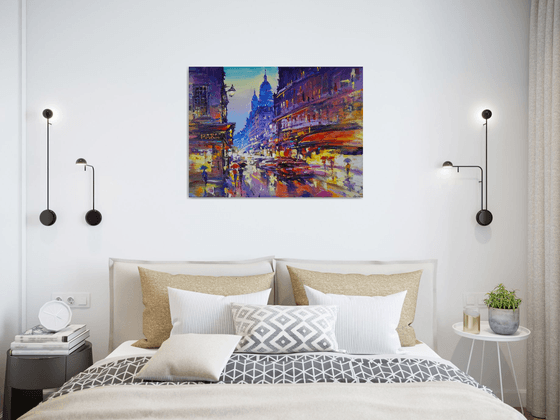 Montmartre Evening Reflections