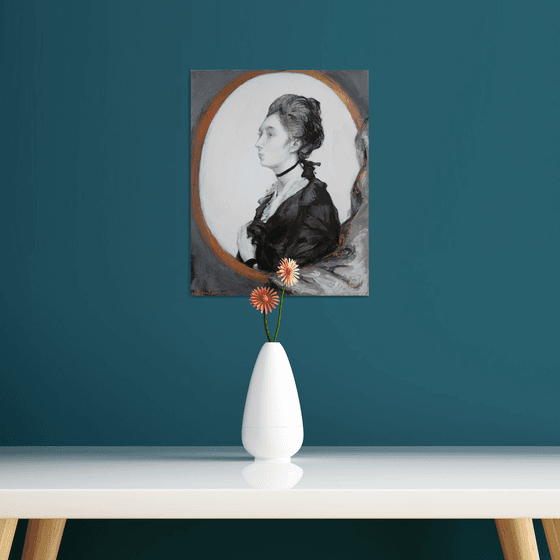Mary. Portrait after Thomas Gainsborough