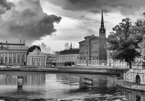 " Cloudy August. Stockholm " Limited Edition  1 / 50 by Dmitry Savchenko