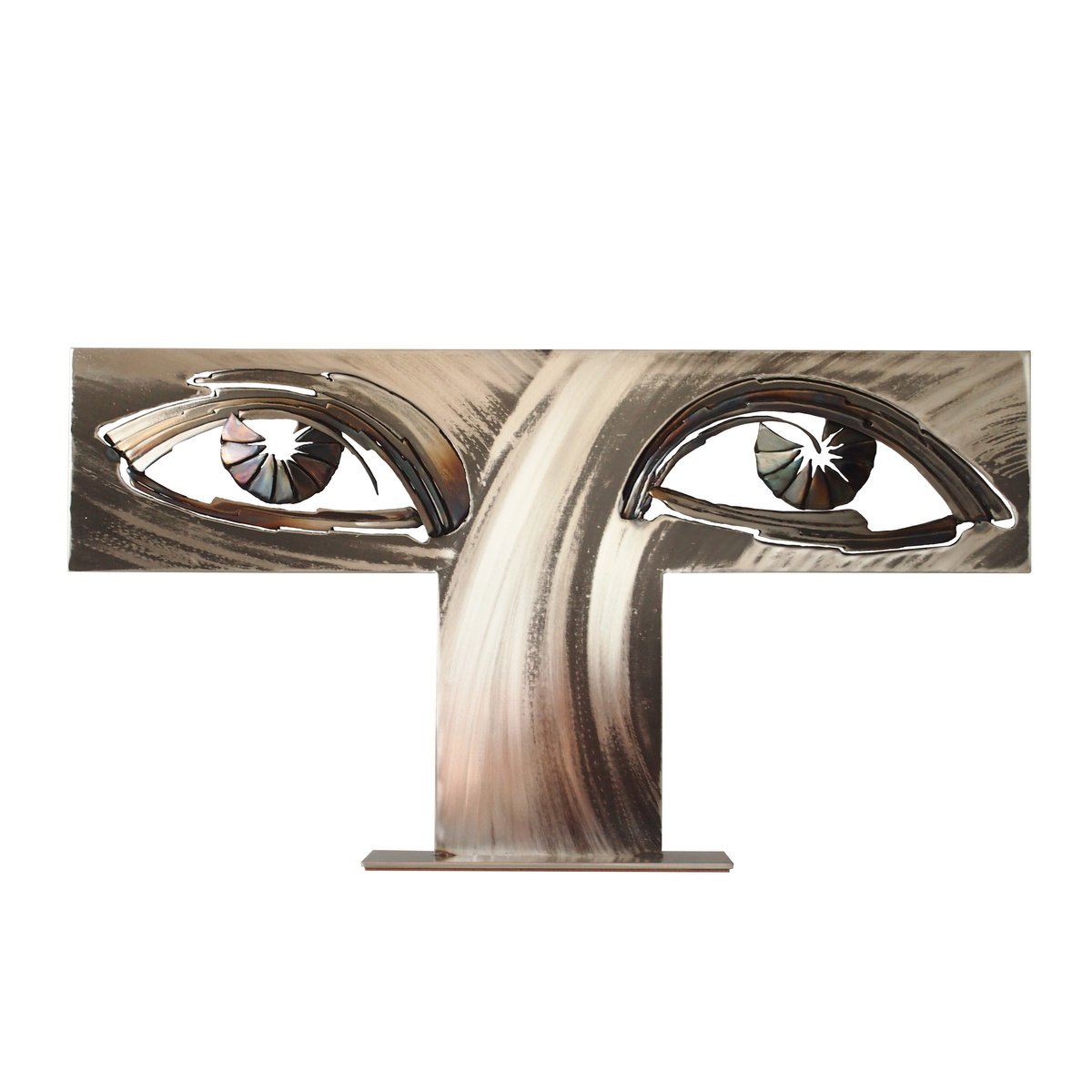 Urban And Pop Portrait Sculpture By Stevlin Yovchev, 31 X 17", "Femme Sans Chapeau", Original Artwork