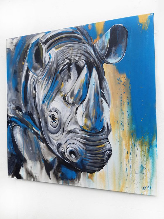 Rhino #3 - Work Series 'One of the big five'