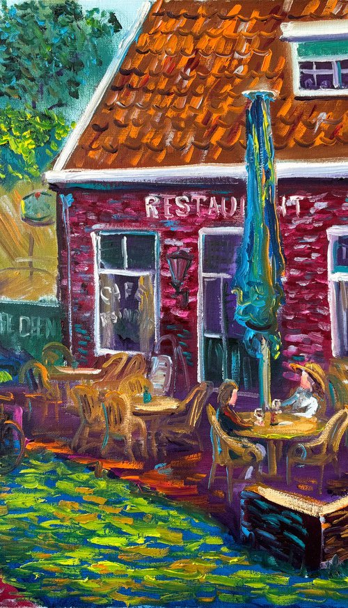 Sunny Terrace in Dutch Village by Dmitry Fedorov