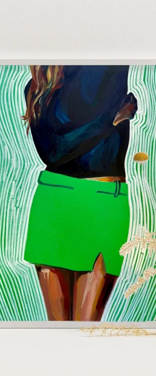 In a Green Skirt by Sasha Robinson
