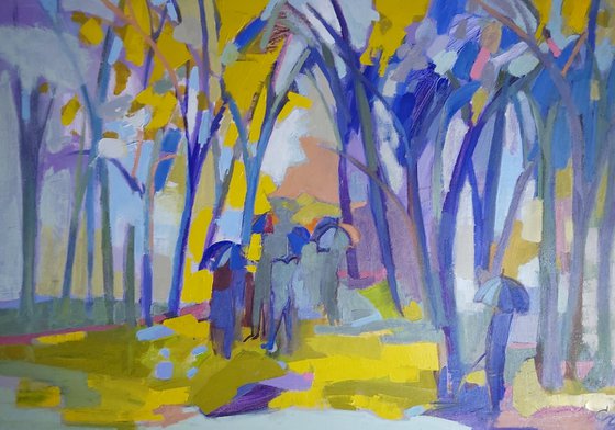 Violet autumn, 70x100cm