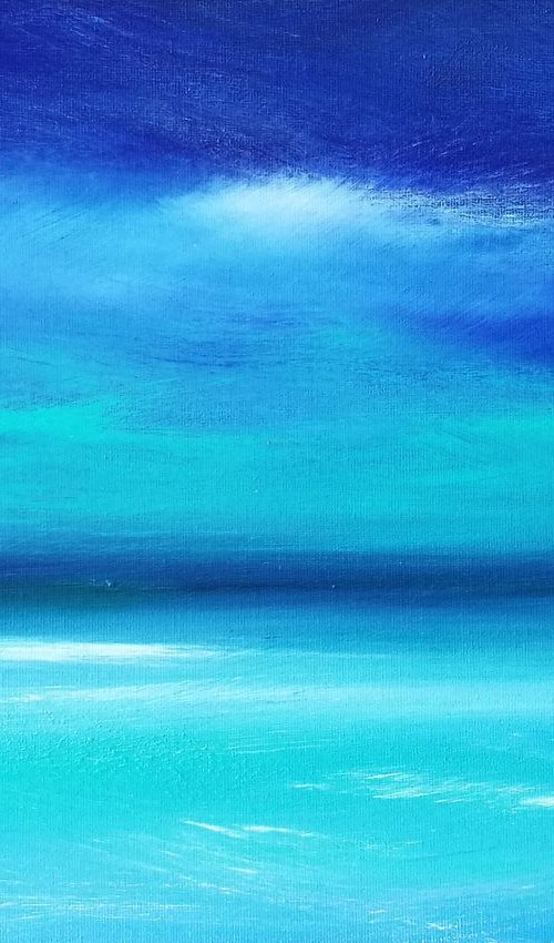 Calm Seas in Blue, on board, stunning, gorgeous by Mel Graham