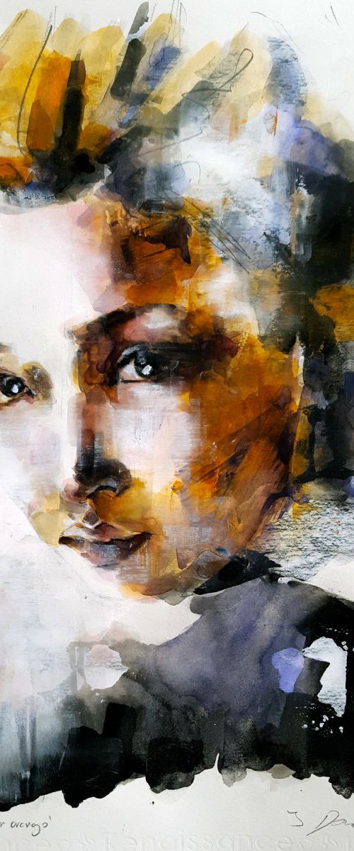 3-21-16 study with orange by Thomas Donaldson