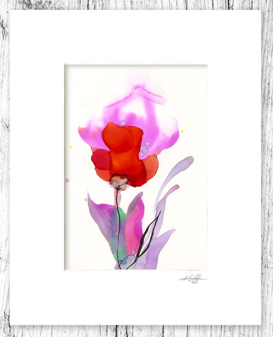 Flower Zen 19 - Floral Abstract Painting by Kathy Morton Stanion