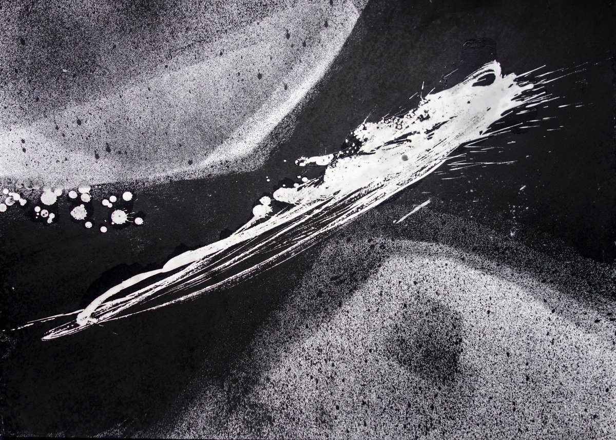 Expressive Abstract Painting By Elizabeth Anne Fox, 28 X 20, Accidental Degeneracies 16, Original Artwork