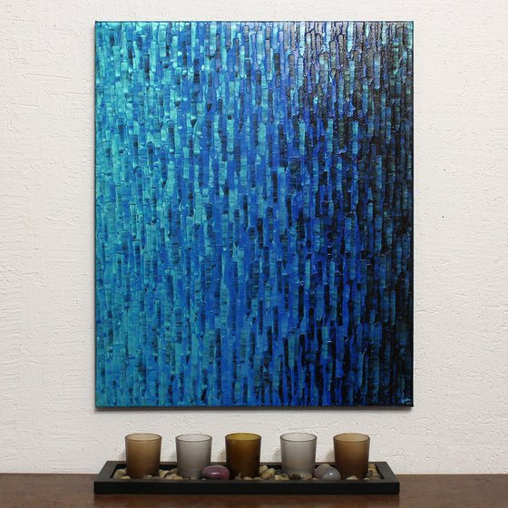 Iridescent blue gradient