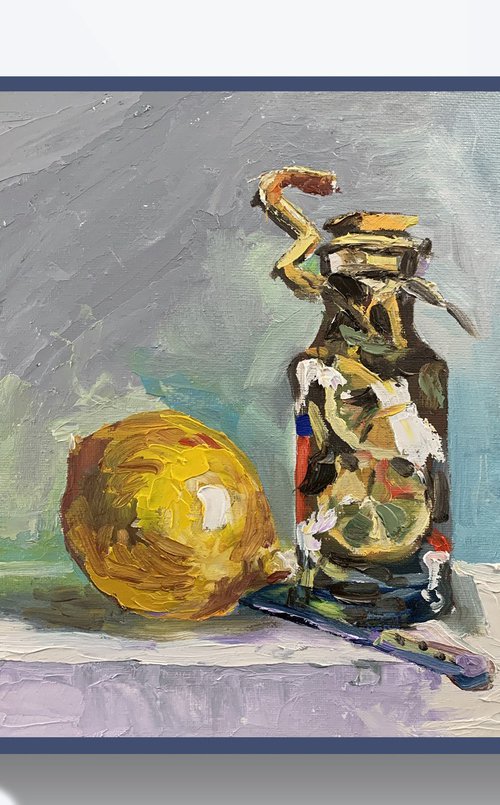 Still life with Lemons. #4. by Vita Schagen