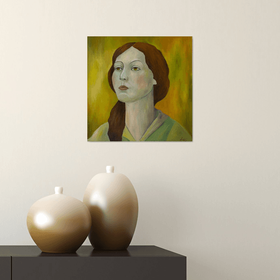 Portrait in Green Light