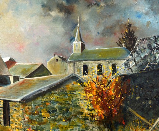 An old village in autumn
