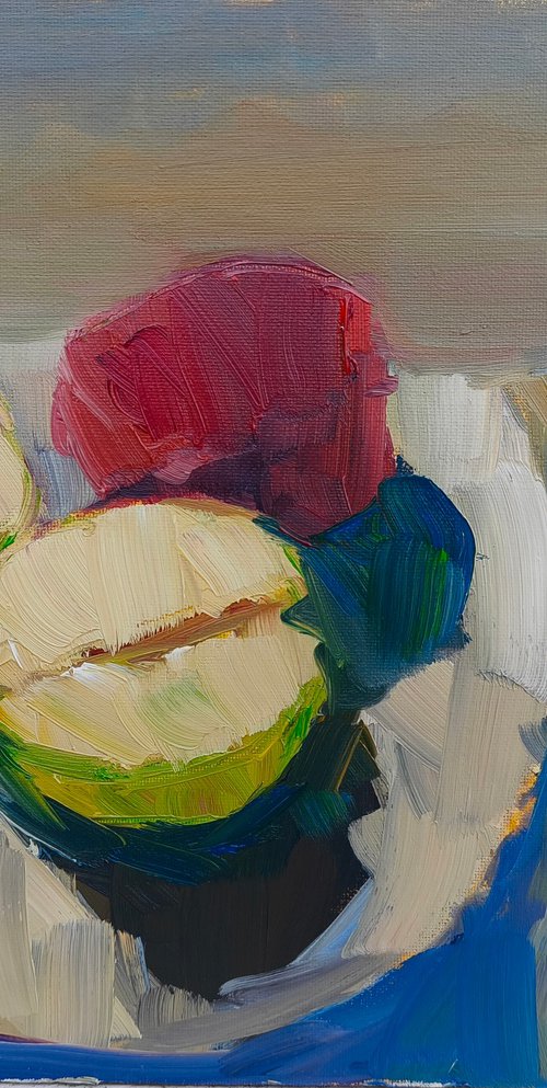 Still life with apples by mahonart75