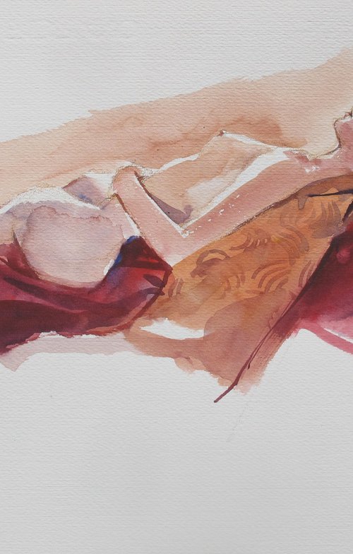 Reclining female nude by Rory O’Neill