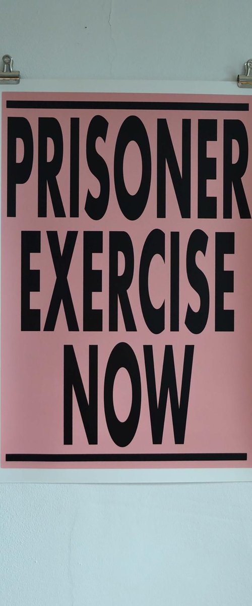 Prisoner exercise now by Colour Black