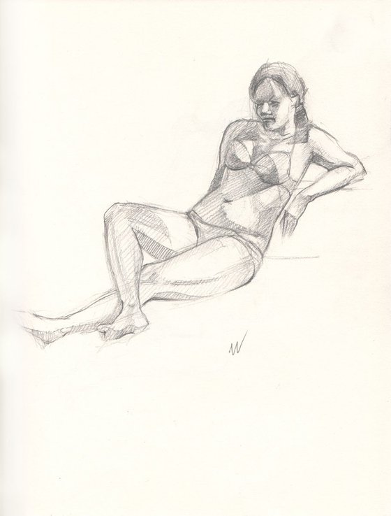 Sketch of Human body. Woman.82