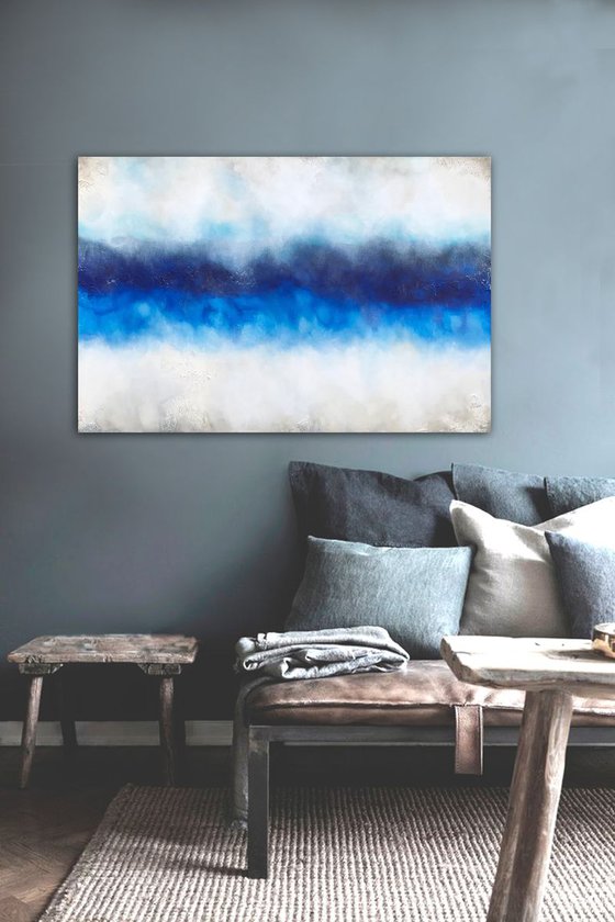 blue divides (120 x 80 cm)