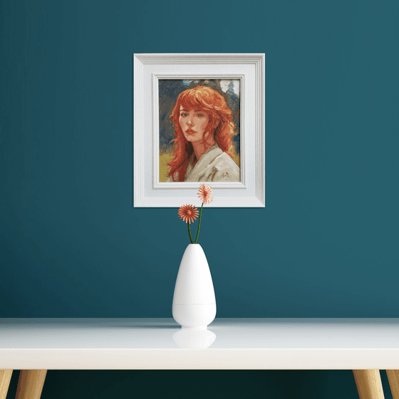 Woman with Red Hair.