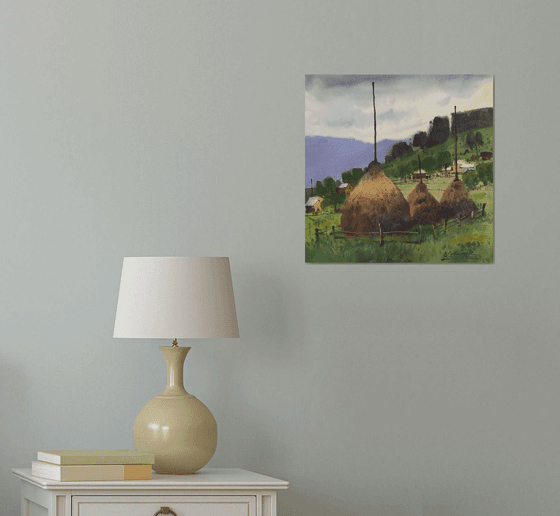 Carpathians. Haystacks