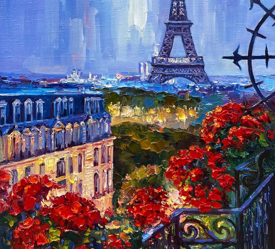 "Paris"original oil painting