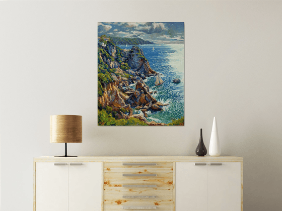 Morning by the coast