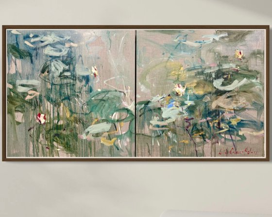 Nymphéas. Diptych.