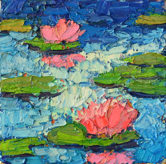 ABSTRACT LILY POND IMPRESSION